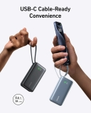 Pin dự phòng 10000mAh 30W kèm cáp type C in/out, hỗ trợ PD PPS QC - A1259