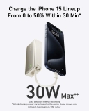 Pin dự phòng 10000mAh 30W kèm cáp type C in/out, hỗ trợ PD PPS QC - A1259