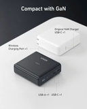 Đế Sạc Anker Nano Sạc Nhanh 100w Sạc Không Dây Pogo Cho Anker Prime 3 Cổng - 2 Cổng USB-C & 1 Cổng USB - A1902