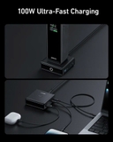 Đế Sạc Anker Nano Sạc Nhanh 100w Sạc Không Dây Pogo Cho Anker Prime 3 Cổng - 2 Cổng USB-C & 1 Cổng USB - A1902