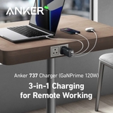 Củ Sạc Nhanh Anker 737 GaNPrime 120W 3 Cổng 1A2C- A2148