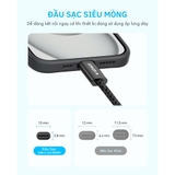 Cáp Sạc Nhanh Type C to Type C Anker Zolo dài 1M 240W - A8060