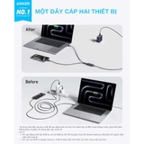 Cáp Sạc Nhanh Type C to Type C Anker 2-in-1 dài 1.2m 140W - A8895
