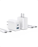Bộ sạc 2 cổng 1USB-C & 1USB-A - & Cáp 1.5m (Type C) USB-C to USB-C - B2348