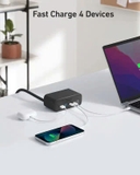 Trạm sạc nhanh nhiều cổng Anker 525, công suất 67W, gồm 3AC, 2USB A, 2USB C - A91C0