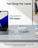 Trạm sạc nhanh nhiều cổng Anker 525, công suất 67W, gồm 3AC, 2USB A, 2USB C - A91C0