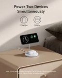 Đế sạc Không Dây Từ Tính Anker Maggo 2 in 1 đứng 1C 15W Kèm Cáp USB-C - A2544