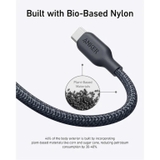Cáp sạc nhanh Anker C-C 240W 0.9m bọc dù Bio-Braided Fast Charge Cable - A80E5