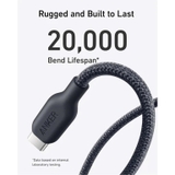 Cáp sạc nhanh Anker C-C 240W 0.9m bọc dù Bio-Braided Fast Charge Cable - A80E5