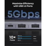 Bộ Chuyển Đổi Hub Anker USB-C 7-in-1 (HDMI 4K@60Hz, 85W PD, USB-A/C 3.0, SD/TF) - A83D2