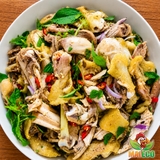 Gà Hấp Lá Chanh Xé Bóp