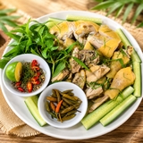 Gà Hấp Lá Chanh Chặt Miếng