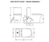 Bồn Cầu 1 Khối Nhập Khẩu Đức Grohe 39990000