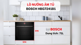 Lò nướng âm tủ Bosch HBG7241B1 Serie 8