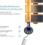 Sưởi khăn và làm ấm phòng tắm hiệu EMKE Electric Towel Radiator 1041 x 600 mm