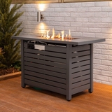 Bàn lửa gas hình chữ nhật Fire Mountain kèm đá nham thạch và tấm phủ bảo vệ