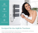 Sưởi khăn và làm ấm phòng tắm hiệu EMKE Electric Towel Radiator 1041 x 600 mm