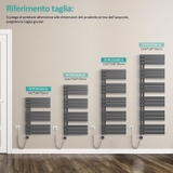 Sưởi khăn và làm ấm phòng tắm hiệu EMKE Electric Towel Radiator 1041 x 600 mm