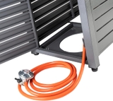 Bàn lửa gas hình chữ nhật Fire Mountain kèm đá nham thạch và tấm phủ bảo vệ