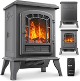 Lò sưởi điện Kesser® Electric Fireplace with Fan Heater 2000W , Màu Xám