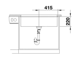 Bồn rửa bát Blanco Subline 800-U Tartufo
