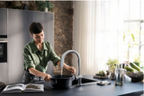 Vòi bếp tích hợp lọc nước & tạo ga 3 in 1 - hansgrohe Aqittura M91 SodaSystem 210.