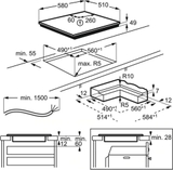 Bếp từ âm AEG IKE64450IB