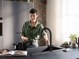 Vòi bếp tích hợp lọc nước & tạo ga 3 in 1 - hansgrohe Aqittura M91 SodaSystem 210.