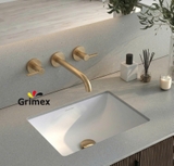 Vòi lavabo âm tường AXOR Edge Brushed Bronze (48160140)