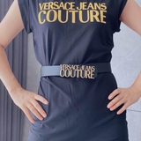 Belt Versace chữ mạ giả cổ