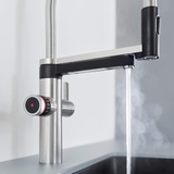 Vòi rửa bát 4-in-1 tích hợp lọc nước và đun nước nóng Blanco Evol-S PRO Hot & Filtersystem 447mm Steel (526310)