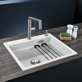 Chậu rửa bát Blanco Etagon 6 các màu (kèm nút xả nước tự động & thanh gác inox)