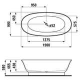 Bồn tắm LAUFEN The New Classic H2208520000001