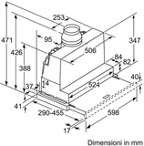 Máy hút mùi âm tủ Bosch DFS067A50