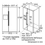 Tủ lạnh Side by Side BOSCH KAD92SB30
