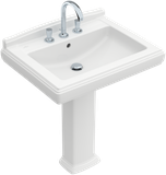 Lavabo Villeroy & Boch Hommage Washbasin 75.5 cm for 3-Hole Tap