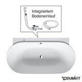 Bồn Tắm Massage Cao Cấp Duravit Luv Vorwand-Whirlwanne