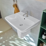 Chậu rửa treo tường Duravit ME by Starck với lớp phủ WonderGliss – Màu trắng