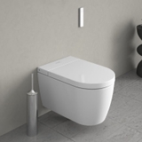 Combo Bồn cầu thông minh Duravit SensoWash® Starck f Plus Compact + Két âm + mặt nhấn