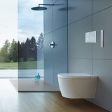 Combo Bồn cầu thông minh Duravit SensoWash® Starck f Plus Compact + Két âm + mặt nhấn