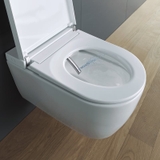 Combo Bồn cầu thông minh Duravit SensoWash® Starck f Plus Compact + Két âm + mặt nhấn