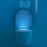 Combo Bồn cầu thông minh Duravit SensoWash® Starck f Plus Compact + Két âm + mặt nhấn