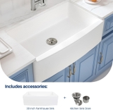 Chậu rửa bát Enbol 83 x 53 cm phong cách Farmhouse