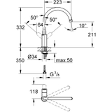 Vòi Rửa bát Grohe BauEdge