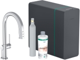 Hansgrohe Aqittura M91 SodaSystem 210 – Vòi rửa bếp tích hợp lọc và nước có ga cao cấpHansgrohe Aqittura M91 SodaSystem 210