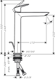 Vòi lavabo Hansgrohe Logis 240 Fine (71257000) XL