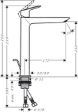 Vòi lavabo Hansgrohe Logis 240 Fine Black matt 71257670 XL