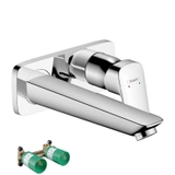 Combo vòi lavabo âm tường Hansgrohe Logis 71220000  chrom + đế âm 13622180