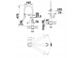 Vòi rửa bát Blanco Catris-S Flexo 525791