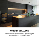 Tủ bảo quản rượu vang Klarstein Vinsider 41 Built-in Duo Onyx Edition âm tủ